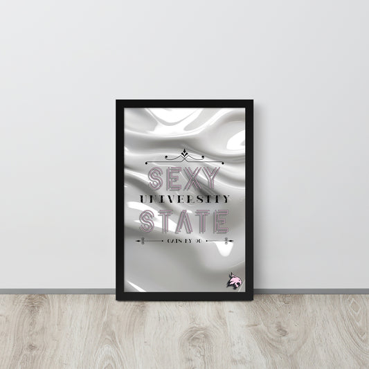 4k Sexy State Framed poster