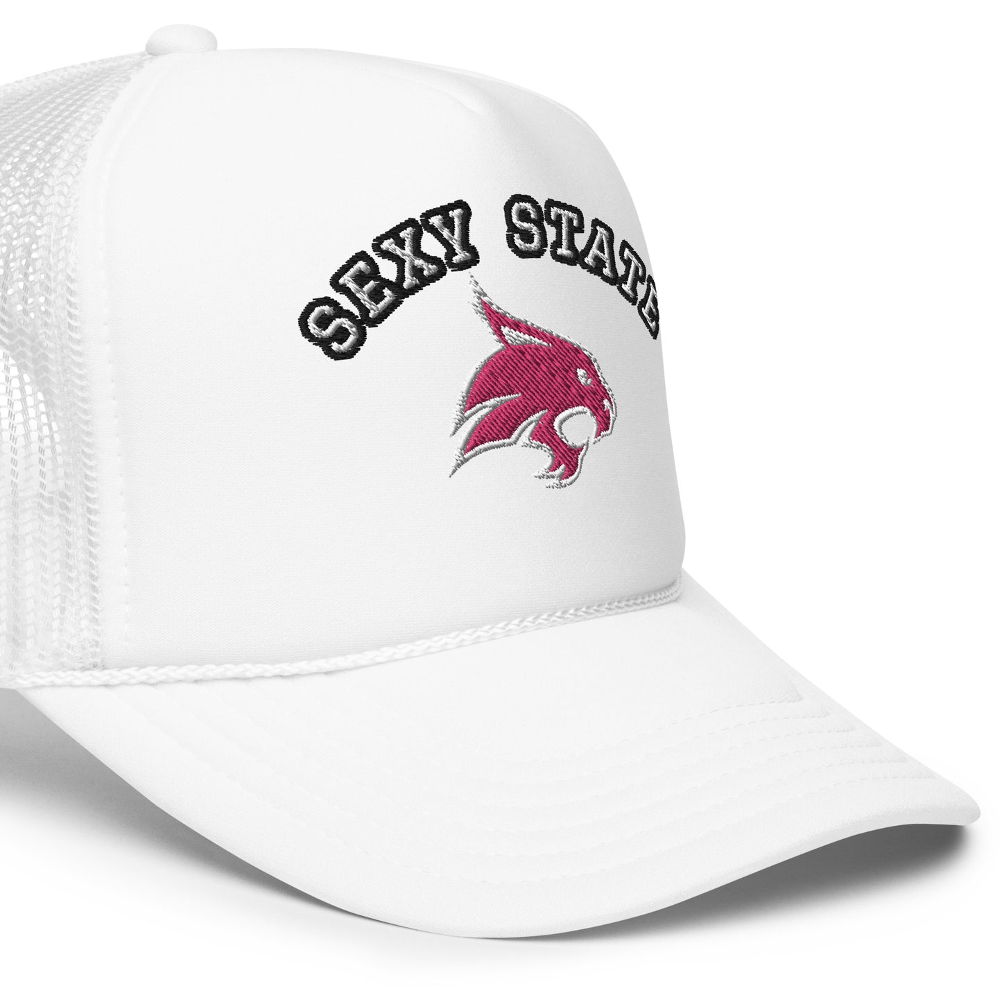 Sexy State Embroidered Trucker Hat